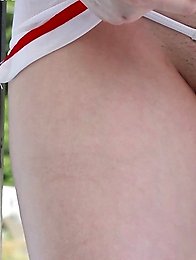 Sexy Japanese nurse Machiko enters the room