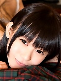 Sexy and sweet Japanese av idol Marie Konishi gives a blowjob in the hotel