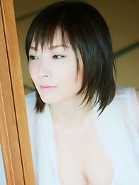 Nao Nagasawa hot Asian model with perky breasts