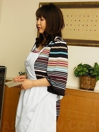 Busty Waka Kano tasting teen cock