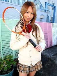Remika Uehara poses on the street