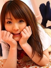 Schoolgirl Fuwari has a hairy pussy