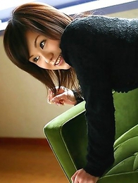 Hikaru Hayami strips her small and tight skirt