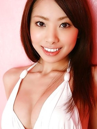 Mayu Kanaoka with big tits in white lingerie poses so hot