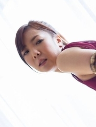Dress-wearing stunner Mio Yoshida enjoying a passionate round of hot-dogging